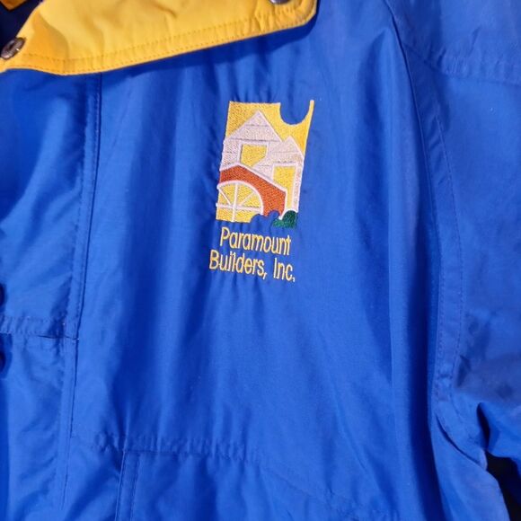 Vintage Dunbrook Men's blue/yellow Windbreaker - Picture 4 of 7